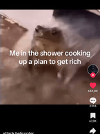 Me in shower cooking up a plan to get rich - poza demo