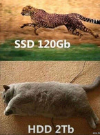 SSD 120GB vs HDD 2TB - poza demo