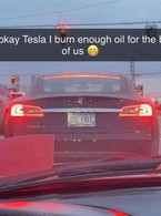 It's okay Tesla, I burn enough oil for both of us - poza demo