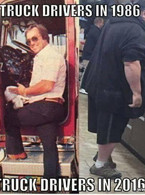 Truck drivers in 1986 and 2016 - poza demo