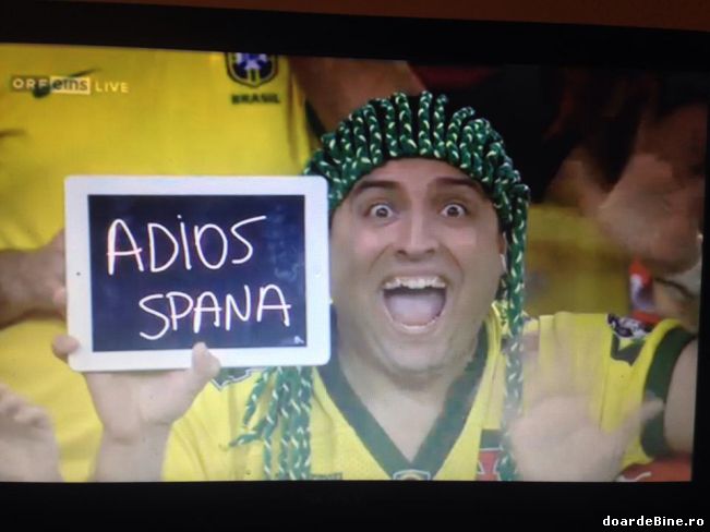 Fan al Braziliei, după eliminarea Spaniei din CM | poze haioase