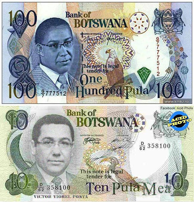 Ponta vrea în România, bancnote ca în Botswana poze haioase