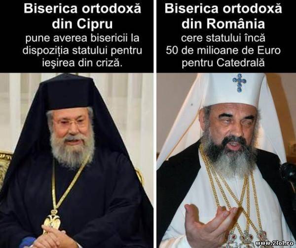 Biserica din Cipru versus cea din România poze haioase