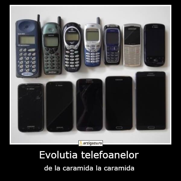 Cum au evoluta telefoanele mobile poze haioase