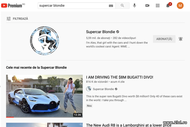 Supercar Blondie de pe YouTube e cool | poze haioase