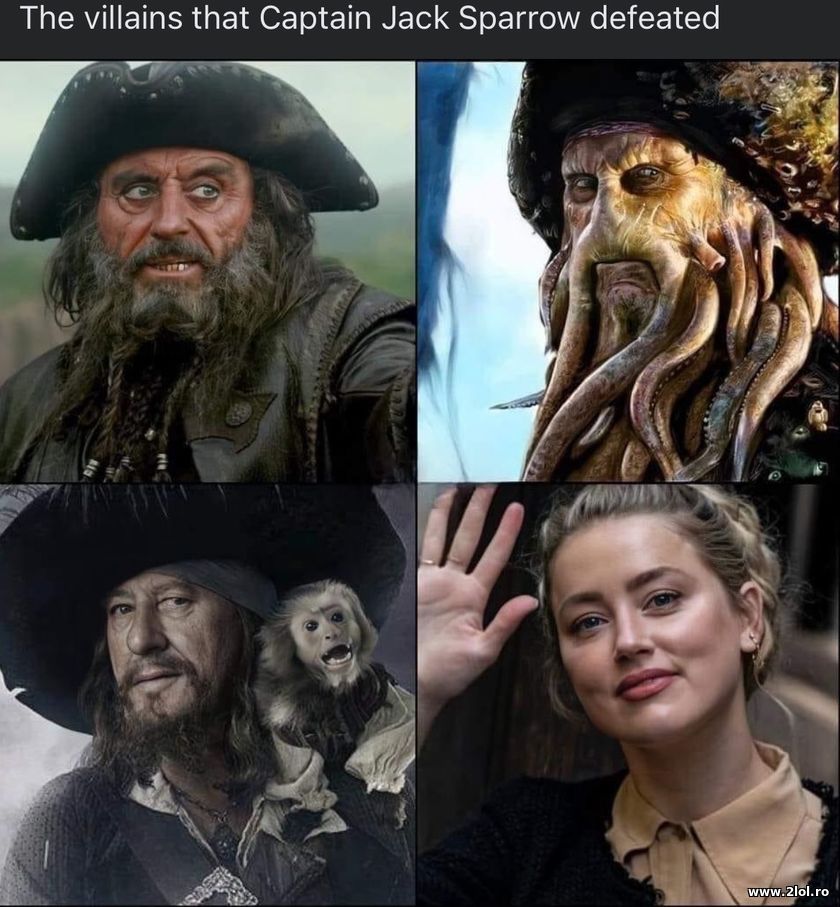 The villains that Captain Jack Sparrow defeated | poze haioase
