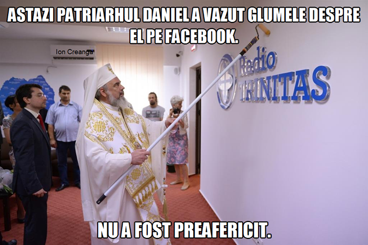 Când patriarhul Daniel vede glumele despre el | poze haioase
