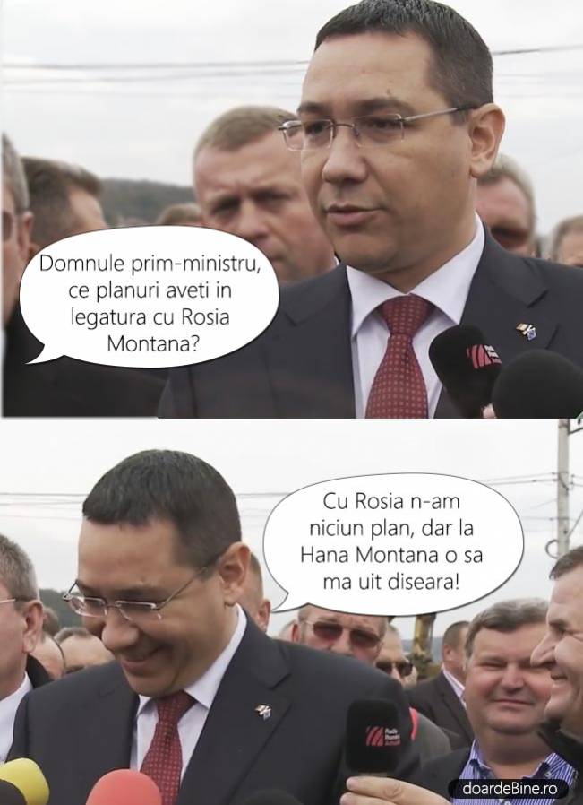 Planurile lui Ponta în legătură cu Roșia Montană | poze haioase