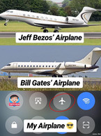 Jeff Bezos's Airplane and my airplane - poza demo