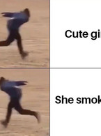 Cute girl. She smokes - poza demo