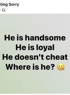 He is handsome, loyal and doesn't cheat - poza demo