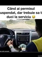 Cand ai permisul suspendat - poza demo