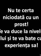 Nu te certa niciodată cu un prost - poza demo