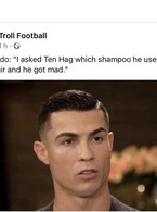 Ronaldo: I asked Ten Hag which shampoo he uses - poza demo