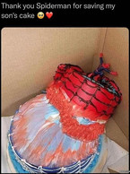 Thank you Spiderman for saving my son's cake - poza demo