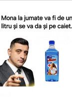 Mona la jumate va fi de un litru si se va da pe - poza demo