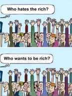 Who hates the rich? Who wants to be rich? - poza demo