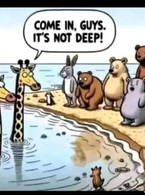 Come in guys it is not deep - poza demo
