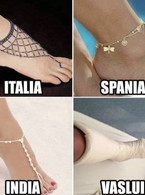 Bratara de picior in Italia,Spania, India Romania - poza demo