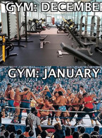Gym in December and in January - poza demo