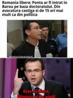 Cică agentul Ponta s-ar fi folosit de doctorat - poza demo