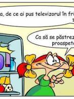 Alinuţei îi plac ştirile proaspete - poza demo