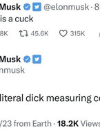 Elon Musk proposes dick measuring content Zuckerbe - poza demo