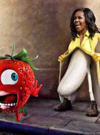 Michelle Obama banana - poza demo