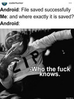 Android when you save a file - poza demo