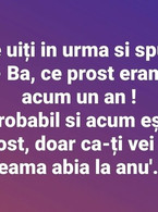 Ba, ce prost eram acum un an - poza demo