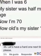 How old is my sister? - poza demo