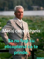 Mesaj catre Iohannis - poza demo