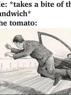 Taking a bite of the sandwitch - poza demo