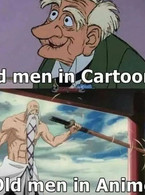 Old men in Cartoons and in Anime - poza demo