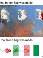 French and Italian flags - poza demo