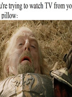 Watching TV without a pillow - poza demo