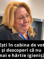 Esti in cabina de vot si descoperi - poza demo