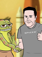 Elon Musk and his alien firend - poza demo