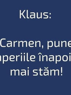 Carmen, pune draperiile inapoi - Klaus Iohannis - poza demo