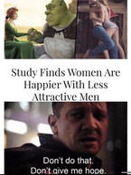 Study finds women are happier with less atractive - poza demo