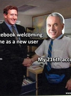 Facebook welcoming me as a new user - Calin George - poza demo