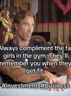 Always compliment the fat girls at the gym - poza demo