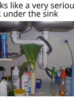 Looks like a very serious leak under the sink - poza demo