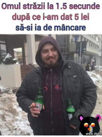 Omul starazii dupa ce i-am dat 5 lei - poza demo
