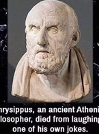 Ancient Athenian philosopher died laughing - poza demo