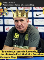 Eu am facut scoala in Romania - Gica Hagi - poza demo