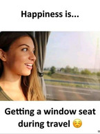 Hapiness is getting a window seat - poza demo
