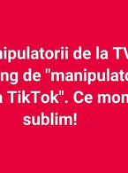 Manipulatorii de la TV se plang de TikTok - poza demo