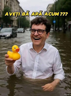 Aveti, ba, apa acum? Nicusor Dan inundatii - poza demo