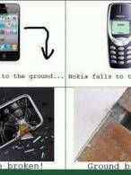 Atunci cand cade un iPhone si un Nokia 3310 - poza demo